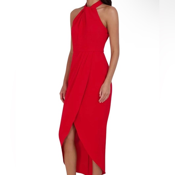 JULIA JORDAN Twist-Knot Tulip Hem Dress - Picture 2 of 6